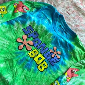 Nickelodean Spongebob Tie Dye Crop Top!
